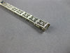 ANTIQUE .90CT AAA SAPPHIRE 14K WHITE GOLD ART DECO SQUARE TENNIS BRACELET #27816