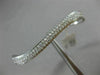 ESTATE LARGE .50CT ROUND DIAMOND 14KT WHITE GOLD 3D DOUBLE RING WAVE FUN RING