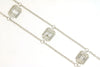 .35CT DIAMOND 14KT WHITE GOLD ROUND & BAGUETTE INVISIBLE OCTAGON LOVE BRACELET