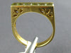 1.07CT DIAMOND & AAA GREEN AMETHYST 18K YELLOW GOLD SQUARE FILIGREE CHANNEL RING