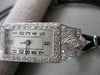 ANTIQUE LARGE 1.72CTW EURO MINE CUT DIAMOND PLATINUM DECO MECHANICAL WATCH #2584