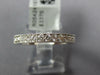 0.97CT DIAMOND 18KT WHITE GOLD ROUND ETERNITY FILIGREE MILGRAIN ANNIVERSARY RING