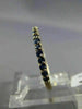 ESTATE .48CT AAA SAPPHIRE 14K YELLOW GOLD SEMI ETERNITY WEDDING ANNIVERSARY RING