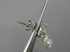 ESTATE 2.58CT DIAMOND 18KT WHITE GOLD 3D FLOWER INFINITY PEAR HANGING EARRINGS