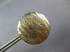 ESTATE LARGE 18KT YELLOW GOLD AND SILVER 3D ROUND CLIP ON CLASSIC EARRINGS
