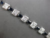 LARGE 17.16CT DIAMOND & AAA SAPPHIRE 18KT WHITE GOLD MULTI SHAPE TENNIS BRACELET