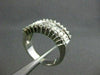 ANTIQUE WIDE 1.82CT DIAMOND BAGUETTE & ROUND 14KT W GOLD ANNIVERSARY RING #2137