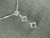 ESTATE .75CT DIAMOND 14KT WHITE GOLD 3 STONE PAST PRESENT FUTURE JOURNEY PENDANT