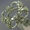 ESTATE WIDE .46CT DIAMOND 14K WHITE GOLD MULTI FLOWER BUTTERFLY ANNIVERSARY RING