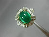 ESTATE WIDE 4.26CT DIAMOND & AAA EMERALD PLATINUM 3D X LOVE ANNIVERSARY RING