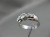 ESTATE .65CT DIAMOND 14KT WHITE GOLD GRADUATING BEZEL ENGAGEMENT RING 5mm #3757