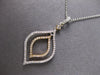 ESTATE .36CT DIAMOND 14KT 2 TONE GOLD 3D DOUBLE TEAR DROP FUN FLOATING PENDANT