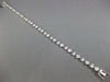 ESTATE 2.83CT DIAMOND 18KT WHITE GOLD 3D ROUND & MARQUISE ETOILE TENNIS BRACELET