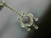 ANTIQUE 1.96CT DIAMOND 14K WHITE GOLD FILIGREE CHANDELIER HANGING EARRINGS #1680