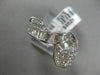 ESTATE 1.85CT DIAMOND 18KT WHITE GOLD MILGRAIN CRISS CROSS MUSICAL NOTE FUN RING