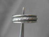 ESTATE WIDE 14KT WHITE GOLD TRIPLE ROPE WEDDING ANNIVERSARY RING 6mm #23159