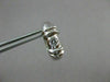 ESTATE .15CT DIAMOND 14KT WHITE GOLD HUGGIE ETOILE EARRINGS BEAUTIFUL!! #9279