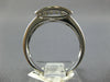 ESTATE .52CT DIAMOND 14KT WHITE GOLD 3D CLASSIC RECTANGULAR PAVE FUN RING