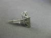 ESTATE .08CT DIAMOND 14KT WHITE GOLD 3D SQUARE CLUSTER FILIGREE STUD EARRINGS
