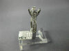 ESTATE WIDE .30CT DIAMOND 14K WHITE GOLD ROUND SEMI MOUNT ENGAGEMENT RING #19868