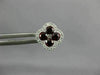 ESTATE LARGE 1.15CT DIAMOND & AAA RUBY 18KT WHITE GOLD 3D SQUARE FLOWER EARRINGS