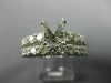 ESTATE 1.0CT DIAMOND 14KT WHITE GOLD SEMI MOUNT WEDDING BAND ENGAGEMENT RING SET