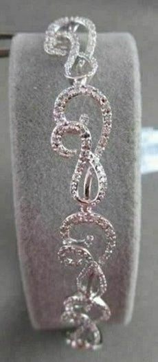 ANTIQUE WIDE 1.25CTW FILIGREE 18KT DIAMOND WAVY BRACELET BEATUFUL!!!!!!!!