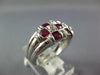1.83CT DIAMOND & AAA RUBY 14KT WHITE GOLD 3D OVAL & ROUND WOVEN ANNIVERSARY RING
