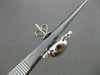 ESTATE .20CT DIAMOND 14KT WHITE GOLD PIRATE SKULL SCREW BACK STUD EARRINGS F/G