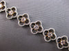 GIA LARGE 4.16CT WHITE & PINK DIAMOND 18KT WHITE & ROSE GOLD 3D TENNIS BRACELET