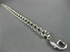 ESTATE LONG WIDE 14K WHITE GOLD HANDCRAFTED DOUBLE DESIGN ITALIAN BRACELET 22775