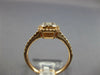 ESTATE 0.59CT DIAMOND 18KT ROSE GOLD SQUARE OCTAGON HALO FRIENDSHIP PROMISE RING
