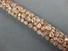 LARGE 24.55CT PINK DIAMOND 18K ROSE GOLD MULTI SHAPE CLUSTER GRADUATING BRACELET