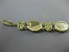 ESTATE .75CT DIAMOND & SAPPHIRE CRYSTAL 18K YELLOW GOLD OVAL LIVERBACK EARRINGS