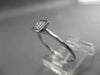 ESTATE .20CT DIAMOND 18KT WHITE GOLD CLASSIC PRINCESS BEZEL PROMISE SQUARE RING