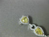 ESTATE GIA 7.11CT WHITE & FANCY YELLOW DIAMOND 18K TWO TONE GOLD TENNIS BRACELET