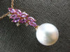 1.1CT DIAMOND & PINK SAPPHIRE & SOUTH SEA PEARL 18K ROSE GOLD MULTI LEAF PENDANT