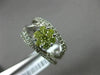 ESTATE WIDE .95CT WHITE & FANCY YELLOW DIAMOND 14KT GOLD 3D FLOWER INFINITY RING
