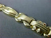 ESTATE WIDE 14KT YELLOW GOLD 3D CLASSIC OVAL CIRCULAR LINK BRACELET #23297
