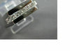ESTATE .72CT DIAMOND 14K WHITE GOLD PRINCESS CUT SQUARE MENS GYPSY RING #14192