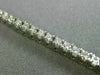 ESTATE 2.88CT ROUND DIAMOND 14KT WHITE GOLD CLASSIC LOVE TENNIS BRACELET #14355