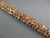 LARGE & LONG 21.40CT PINK DIAMOND 18K ROSE GOLD MULTI SHAPE LOVE TENNIS BRACELET