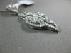 ESTATE 1.16CT ROUND MARQUISE DIAMOND 18KT WHITE GOLD MULTI LEAF FLOATING PENDANT