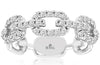 ESTATE .50CT DIAMOND 14KT WHITE GOLD 3D ROUND LOVE KNOT WEDDING ANNIVERSARY RING