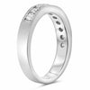 ESTATE .75CT DIAMOND 14KT WHITE GOLD 3D CHANNEL SEMI ETERNITY ANNIVERSARY RING