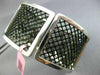 EXTRA LARGE 12.3CT DIAMOND & AAA SAPPHIRE 14K BLACK & WHITE GOLD BANGLE BRACELET