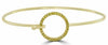 .36CT FANCY YELLOW DIAMOND 18K YELLOW GOLD ROUND CIRCLE FLEXIBLE BANGLE BRACELET