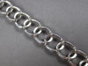 ESTATE WIDE 2.50CT DIAMOND 14KT WHITE GOLD ROUND OVAL LOVE KNOT TENNIS BRACELET