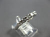 ESTATE .70CT DIAMOND 14K WHITE GOLD 7 STONE TRADITIONAL WEDDING ANNIVERSARY RING