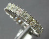3.05CT DIAMOND 14KT WHITE GOLD 3D PRINCESS 4 PRONG ETERNITY 4MM ANNIVERSARY RING